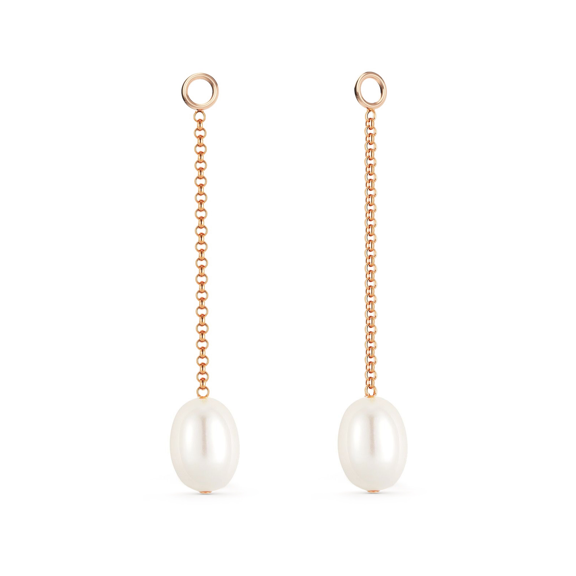 Petite Drop Freshwater Pearl Mix Charms Rose Gold Plated