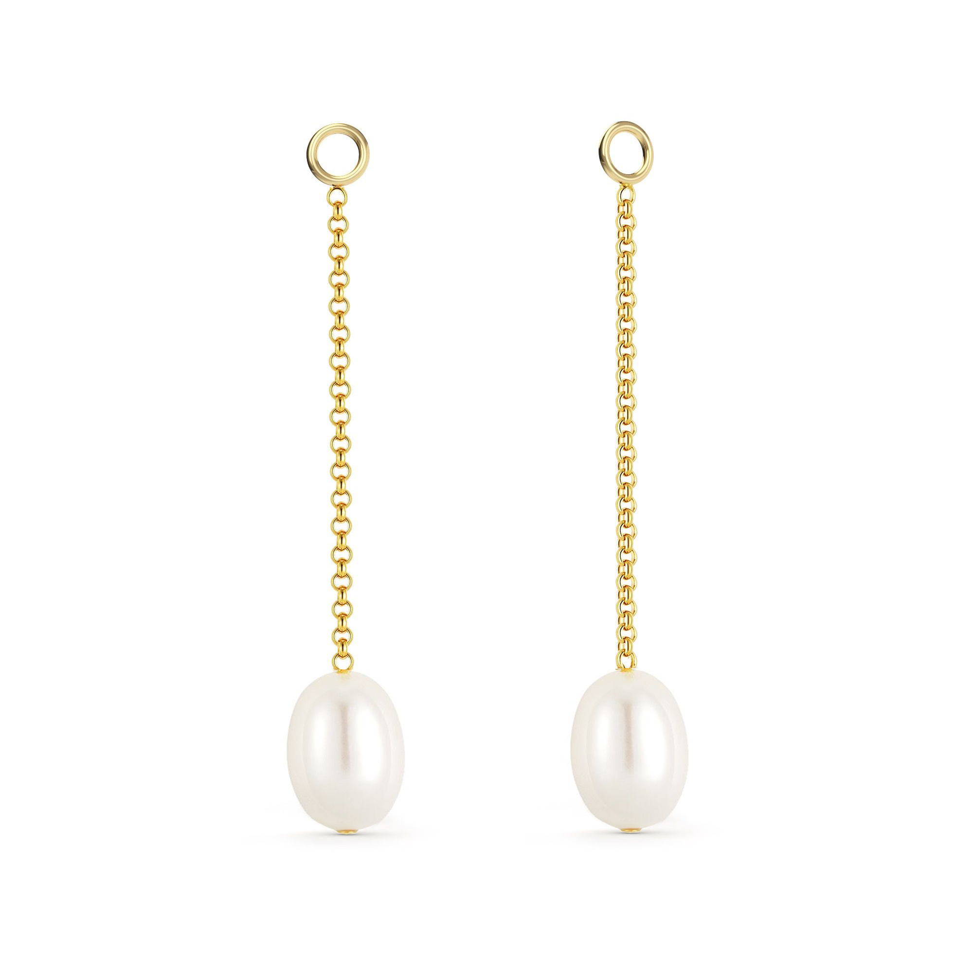 Petite Drop Freshwater Pearl Mix Charms Gold Plated