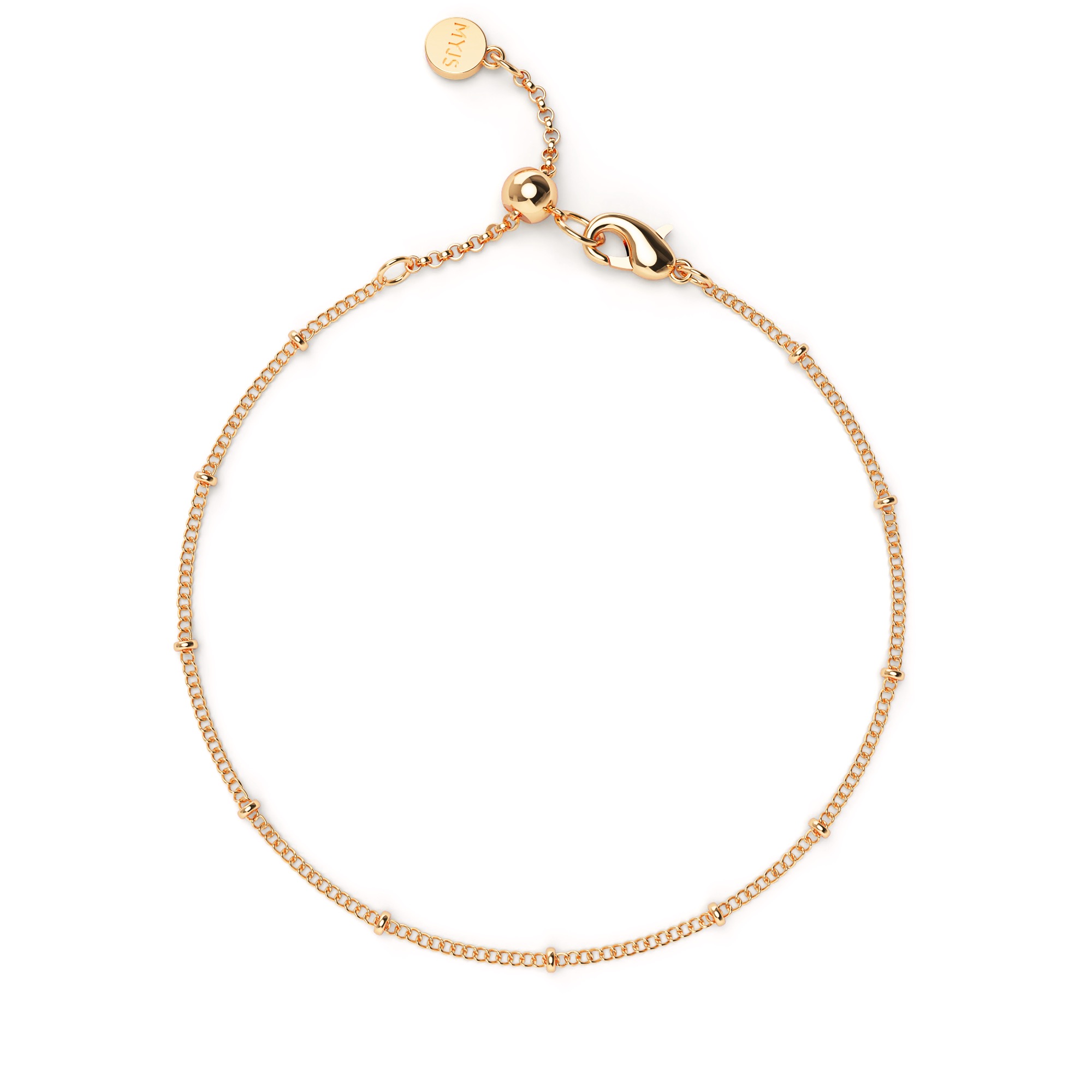Droplet Bracelet Rose Gold Plated